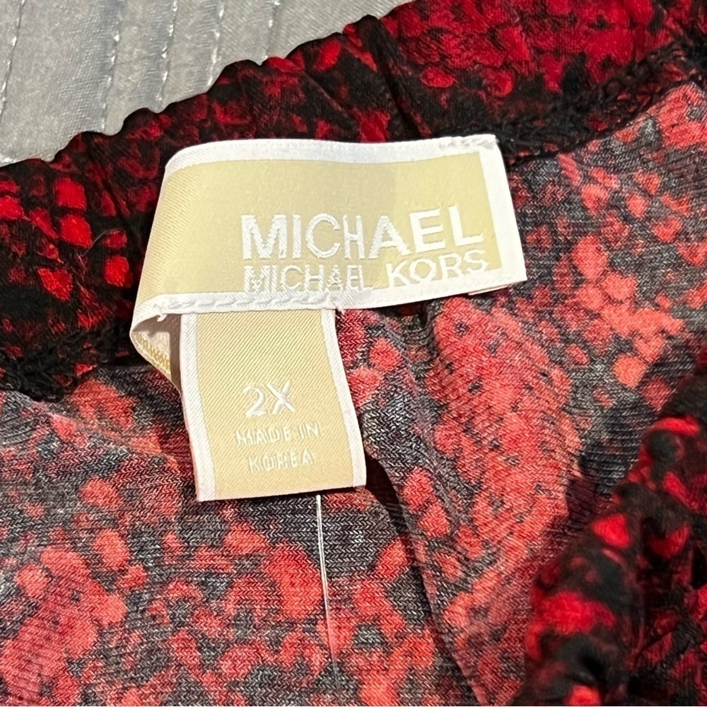 NEW Michael Kors Plus Size 2X Python One Shoulder… - image 7